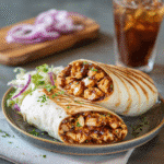 Final BBQ Ranch Chicken Wrap recipe shot