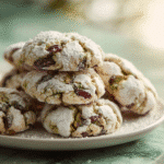 Cherry pistachio crinkle cookies featured image