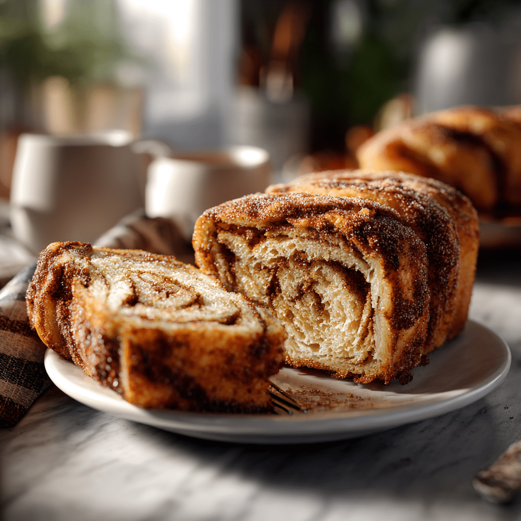 whole cinnamon sugar donut sweet bread loaf