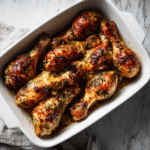 crispy oven baked chicken drumsticks featured recipe photo