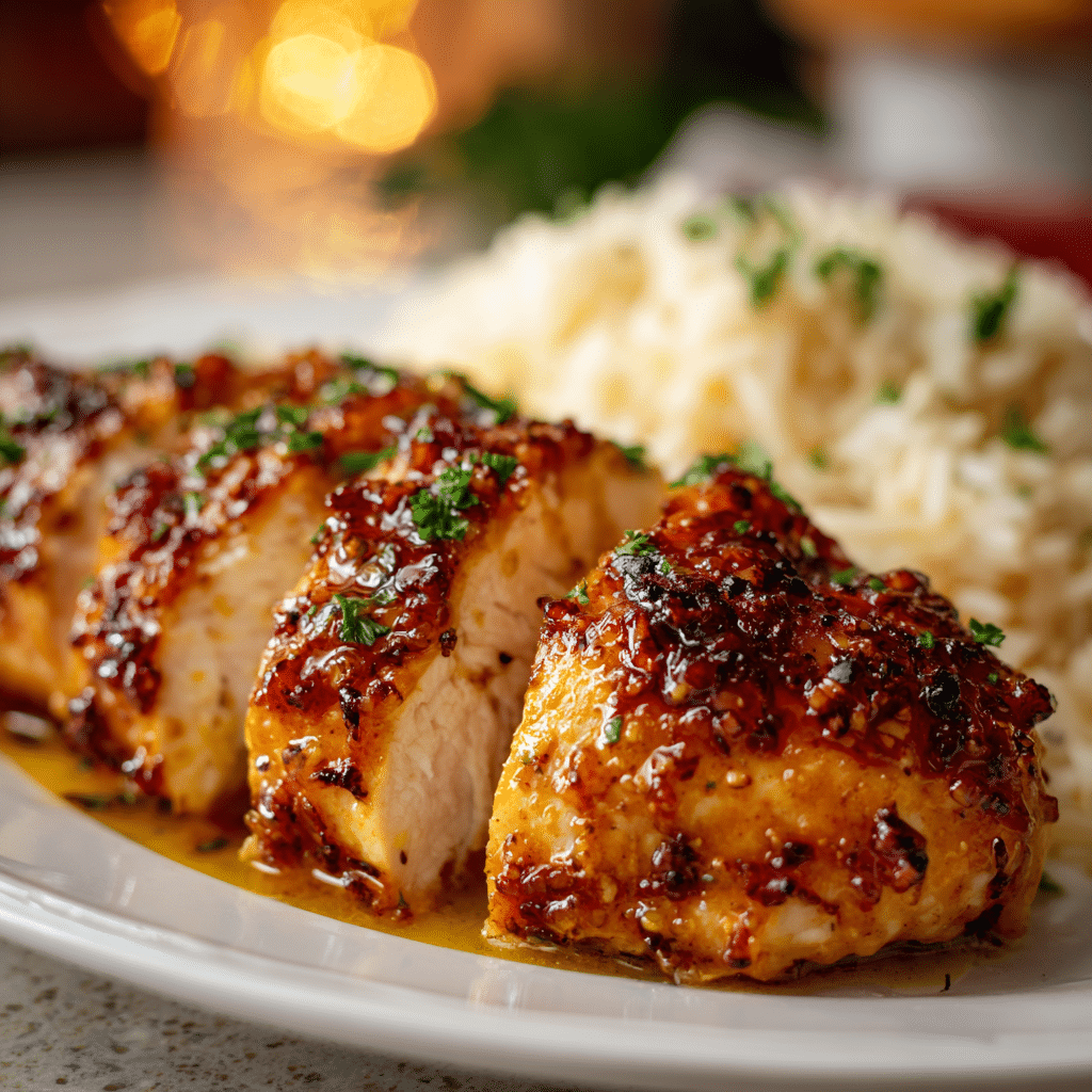 honey mustard baked chicken breasts sweet tangy glaze