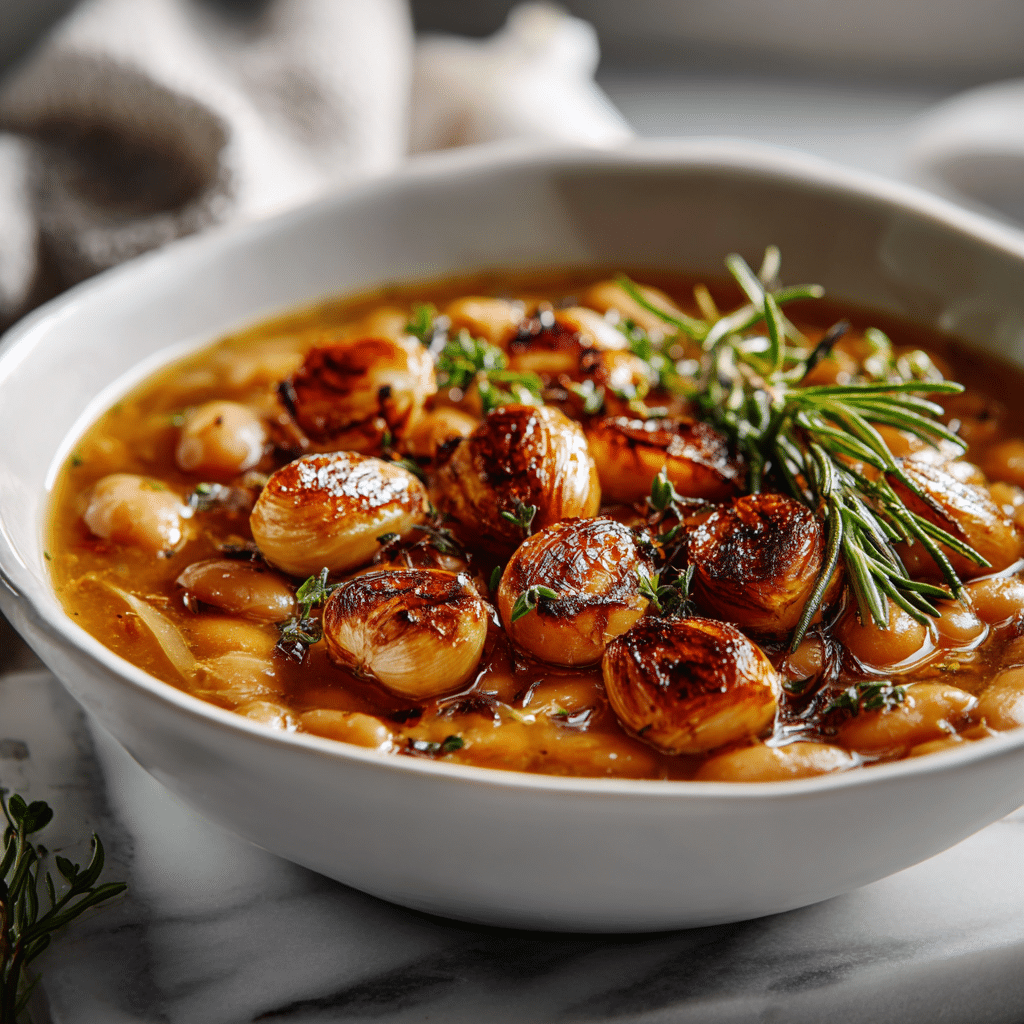 featured rosemary roasted garlic bean soup