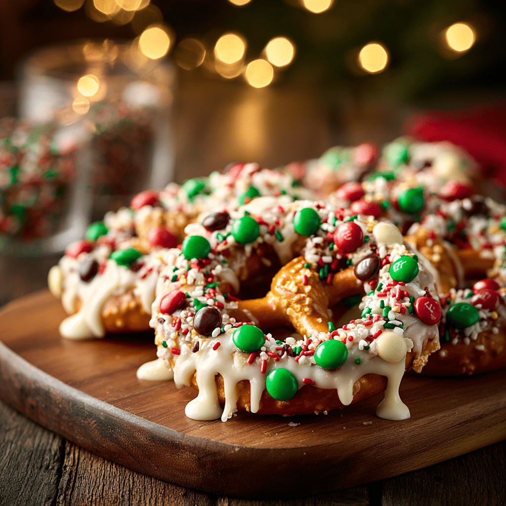 Serving Christmas Pretzels – Holiday Snack Gift Idea