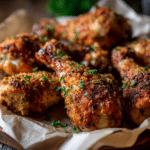 Featured Baked Chicken Legs on sheet pan