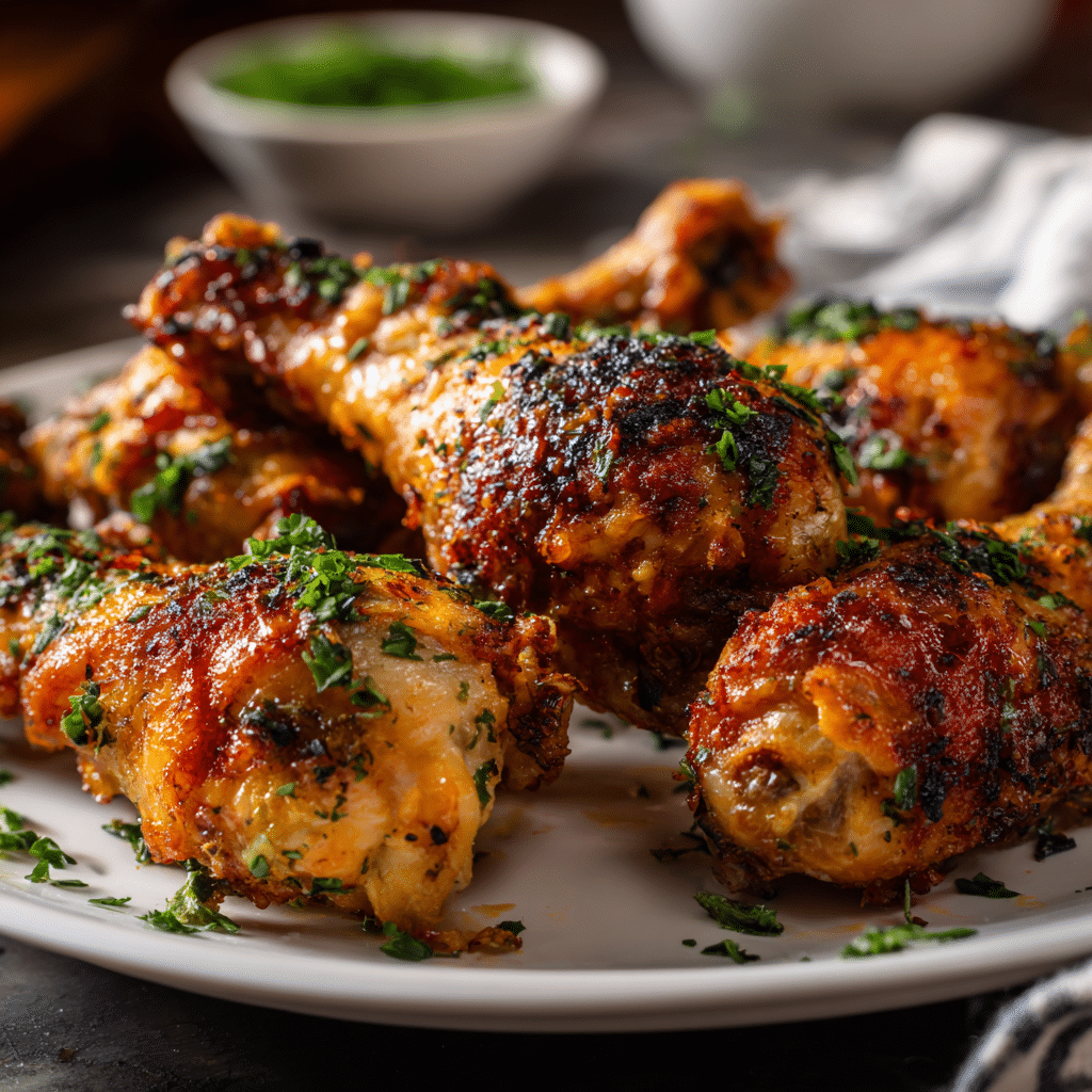 Featured Baked Chicken Legs on sheet pan