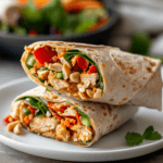 Thai Peanut Chicken Wraps Easy Recipe