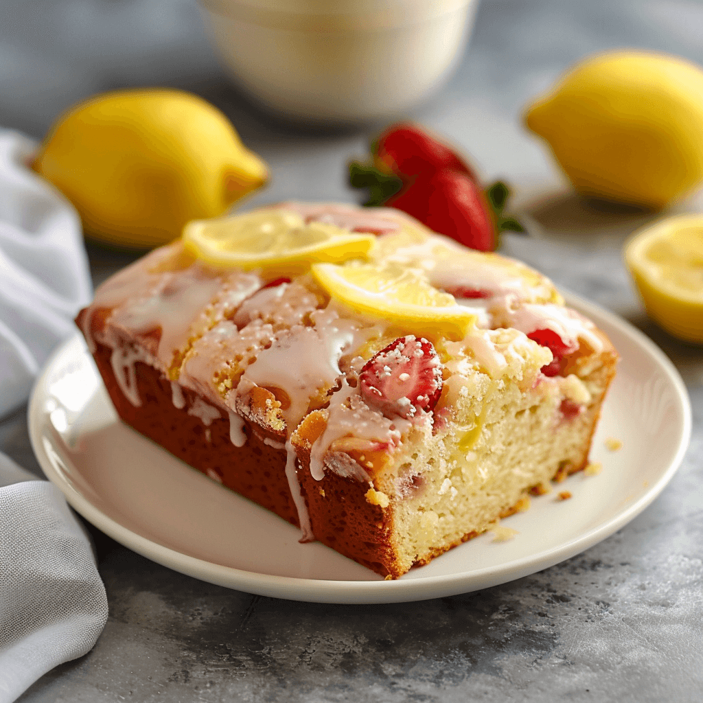 Strawberry Lemonade Quick Bread Recipe