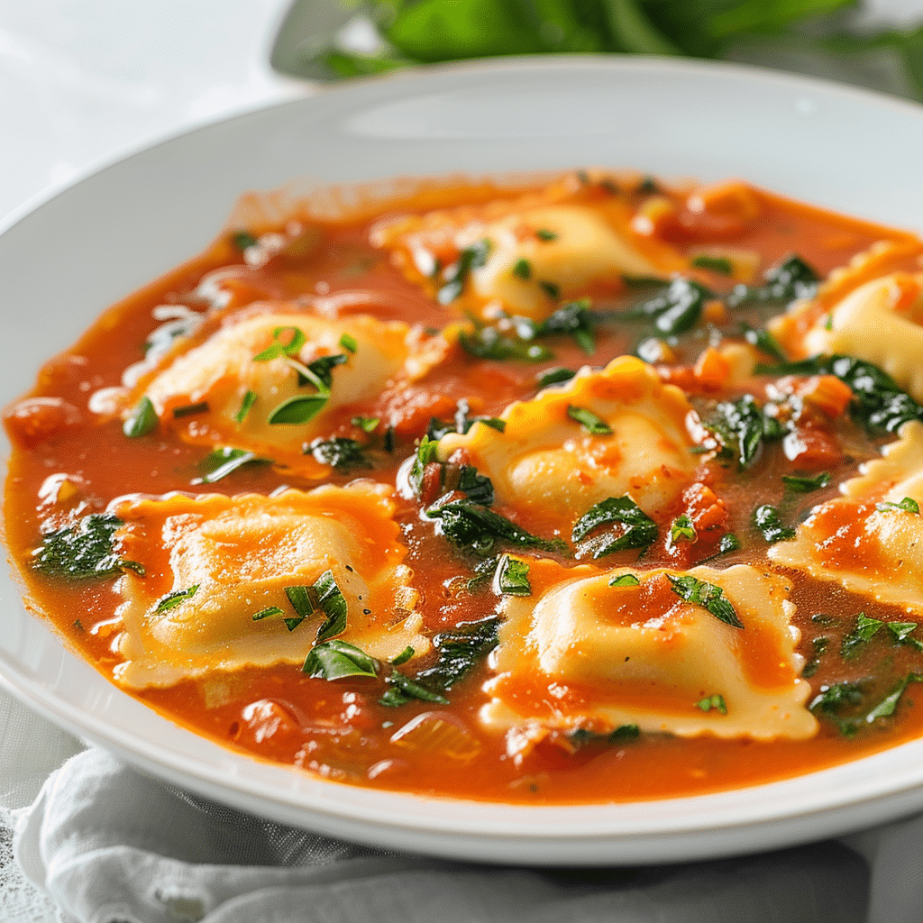 Easy Tuscan Ravioli Soup: A Creamy One-Pot Meal