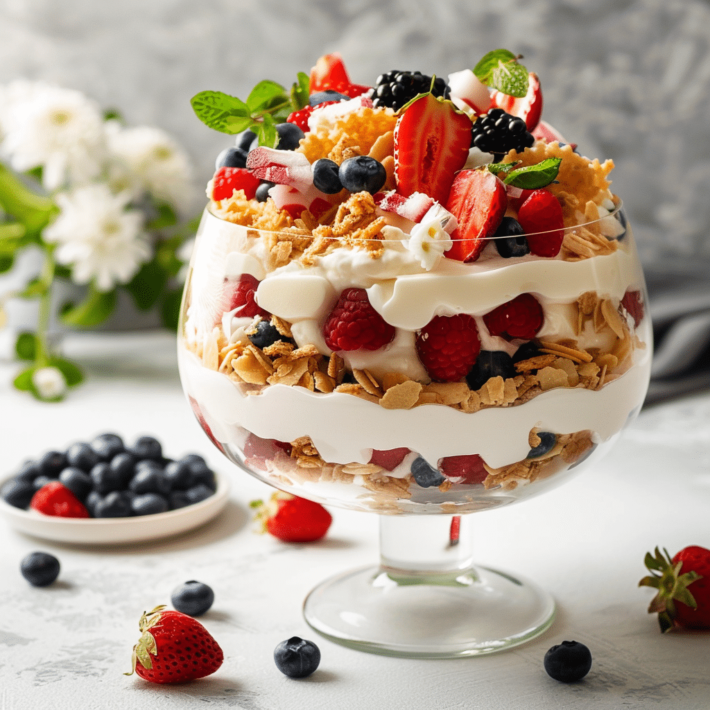 4th of July Trifle Recipe with Berries