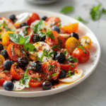 Blueberry Cherry Tomato Caprese Salad Recipe