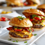 Cowboy Breakfast Sliders with Savory Beef Sausage