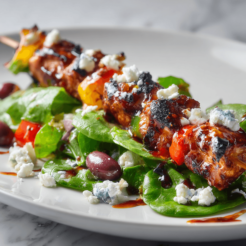 BBQ Chicken Skewer Salad: The Ultimate Summer Meal