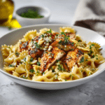 Garlic Butter Chicken with Bowtie Pasta Recipe