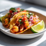 Easy Shrimp Tacos with Honey Lime Sauce