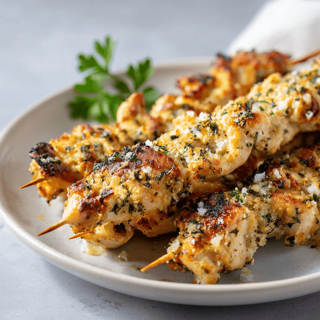 Garlic Parmesan Chicken Skewers: The Ultimate Air Fryer Recipe
