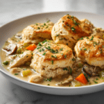 Old Fashioned Chicken Pot Pie with Biscuits Recipe