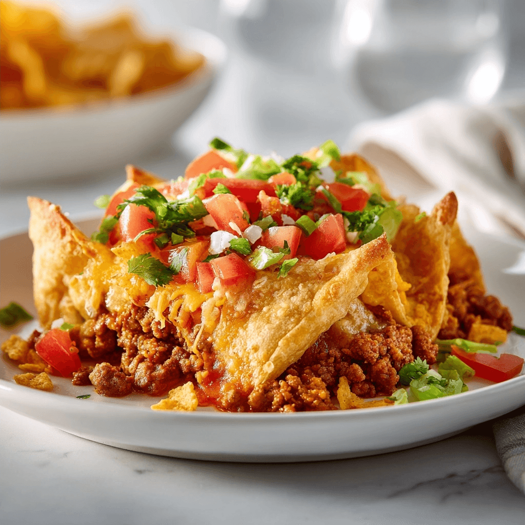 Taco Bake With Crescent Rolls and Doritos