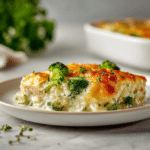 Creamy Chicken Broccoli Rice Cheese Casserole Recipe