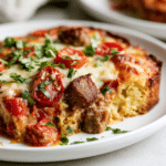 Low Carb Pizza Casserole Recipe for Keto Diets