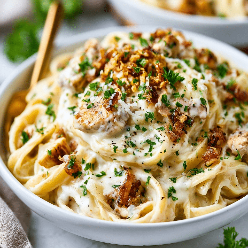 The BEST Crockpot Chicken Alfredo Recipe