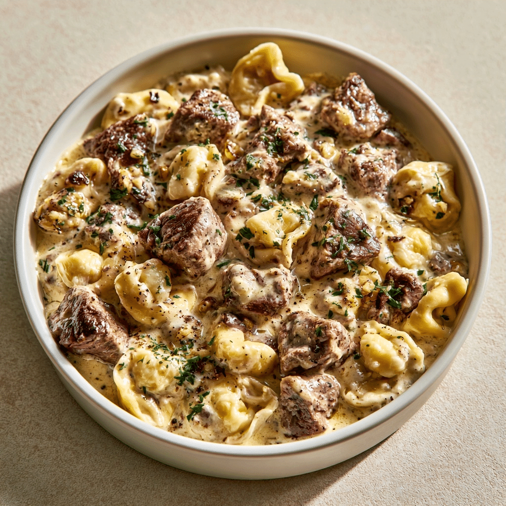 Cracked Garlic Steak Tortellini Recipe: Creamy Weeknight Comfort