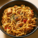Extra Saucy Garlic Chicken Lo Mein Recipe