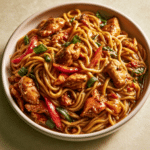 Extra Saucy Garlic Chicken Lo Mein Recipe