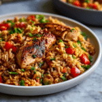 Easy Cajun Chicken and Rice Recipe (40-Minutes)
