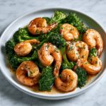 Honey Garlic Butter Shrimp & Broccoli Recipe