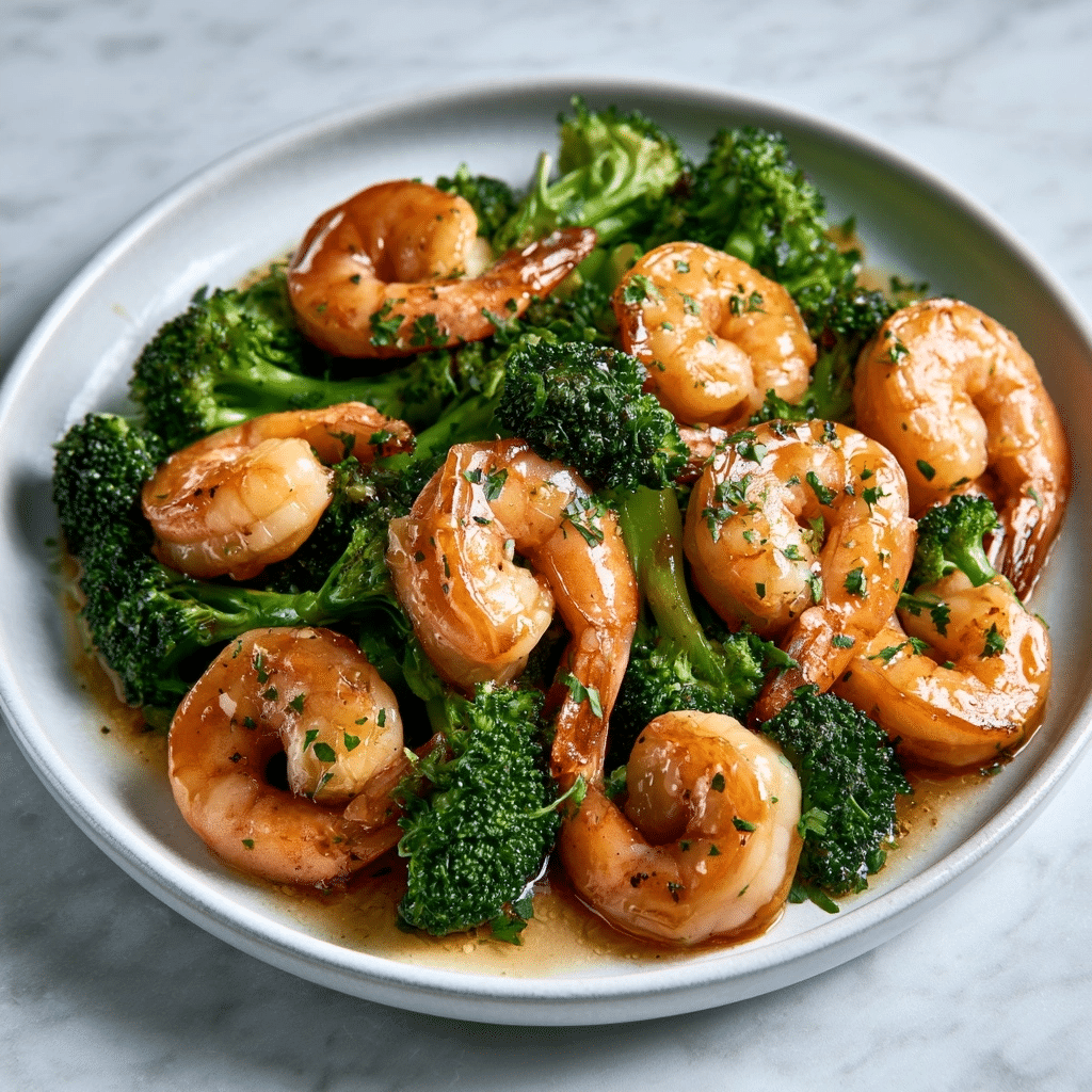 Honey Garlic Butter Shrimp & Broccoli Recipe