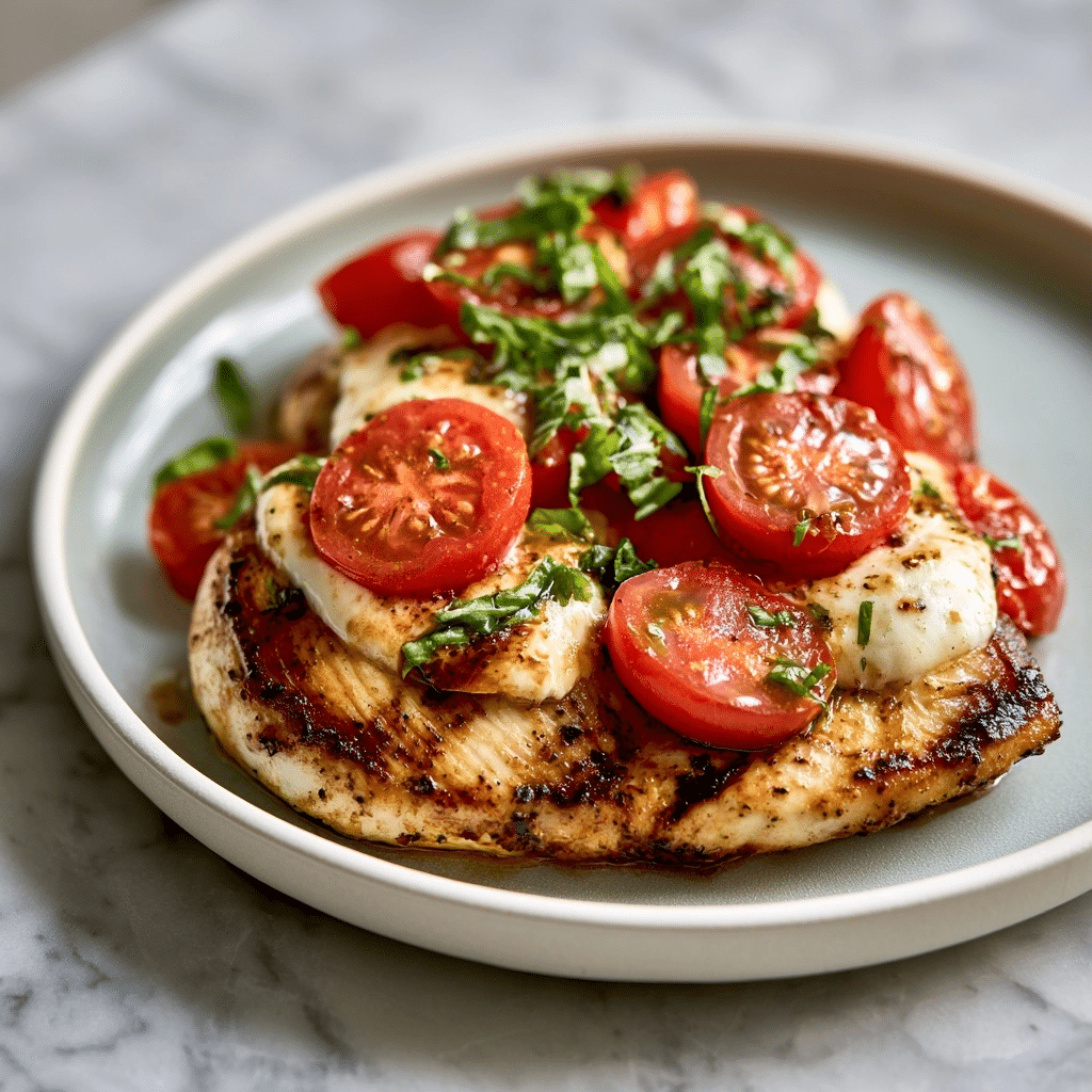 Caprese Chicken with Tomatoes and Basil