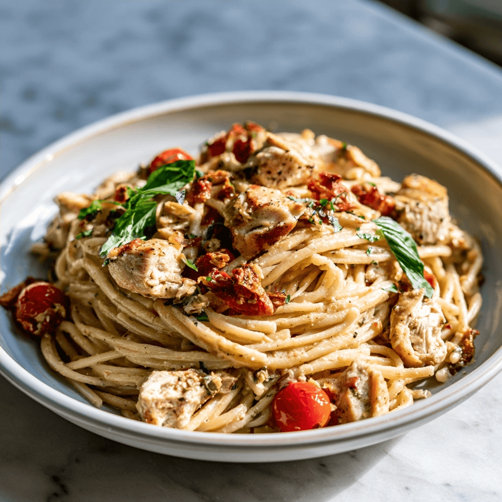 Marry Me Chicken Pasta: A Creamy Garlic Tomato Delight