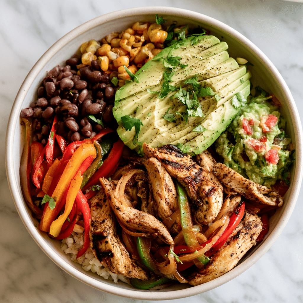 Chicken Fajita Bowl: A Healthy Homemade Meal