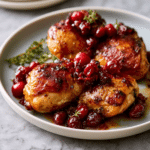 Cranberry Maple Roast Chicken Recipe