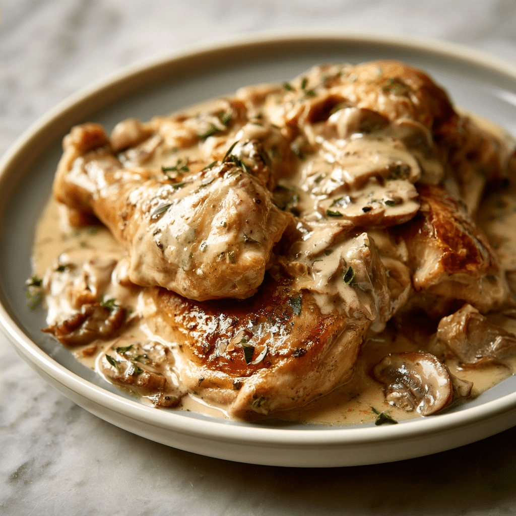 French Chicken Casserole a la Normande Recipe