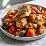 Greek Sheet Pan Chicken and Veggies Recipe