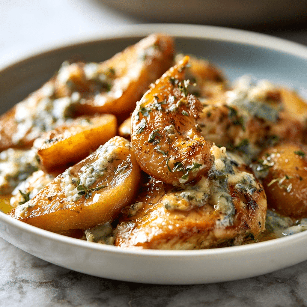 Pear & Gorgonzola Chicken Bake Recipe