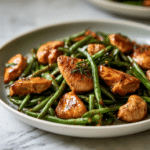 Honey Garlic Chicken and Green Beans Easy Skillet Meal