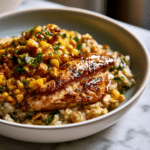 Street Corn Chicken Rice Bowls Recipe for Easy Dinners